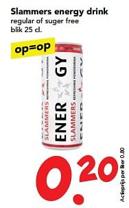 Aanbiedingen Slammers energy drink - Slammers - Geldig van 29/10/2017 tot 31/10/2017 bij Deen Supermarkten