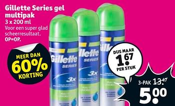 Aanbiedingen Gillette series gel multipak - Gillette - Geldig van 24/10/2017 tot 05/11/2017 bij Kruidvat