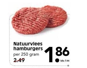 Aanbiedingen Natuurvlees hamburgers - Huismerk - Em-té - Geldig van 29/10/2017 tot 04/11/2017 bij Em-té