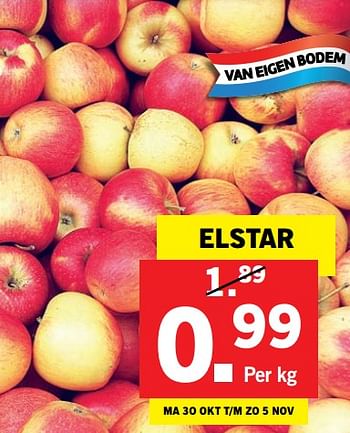 Aanbiedingen Elstar - Huismerk - Lidl - Geldig van 30/10/2017 tot 05/11/2017 bij Lidl