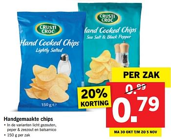 Aanbiedingen Handgemaakte chips - Crusti Croc - Geldig van 30/10/2017 tot 05/11/2017 bij Lidl