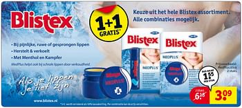 Aanbiedingen Medplus stick - Blistex - Geldig van 24/10/2017 tot 05/11/2017 bij Kruidvat