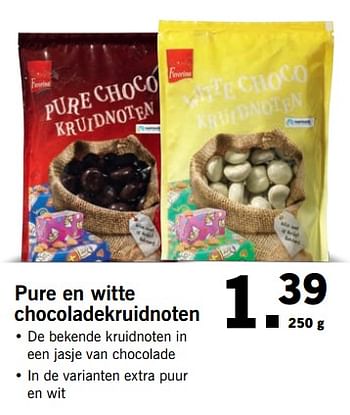 Aanbiedingen Pure en witte chocoladekruidnoten - Favorina - Geldig van 30/10/2017 tot 05/11/2017 bij Lidl