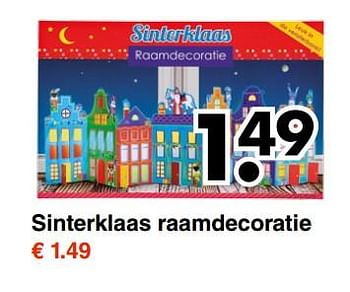 Aanbiedingen Sinterklaas raamdecoratie - Huismerk - Wibra - Geldig van 30/10/2017 tot 11/11/2017 bij Wibra