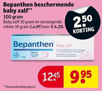 Aanbiedingen Bepanthen beschermende baby zalf - Bepanthen - Geldig van 24/10/2017 tot 05/11/2017 bij Kruidvat