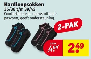 Aanbiedingen Hardloopsokken - Huismerk - Kruidvat - Geldig van 24/10/2017 tot 05/11/2017 bij Kruidvat