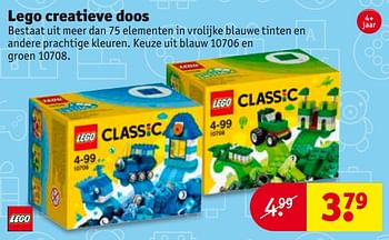 Aanbiedingen Lego creatieve doos - Lego - Geldig van 24/10/2017 tot 05/11/2017 bij Kruidvat