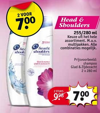 Aanbiedingen Shampoo glad + zijdezacht - Head &amp; Shoulders - Geldig van 24/10/2017 tot 05/11/2017 bij Kruidvat