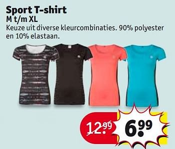 Aanbiedingen Sport t-shirt - Huismerk - Kruidvat - Geldig van 24/10/2017 tot 05/11/2017 bij Kruidvat