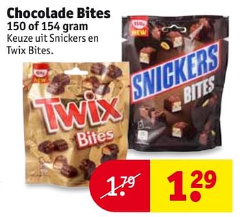 Aanbiedingen Chocolade bites - Huismerk - Kruidvat - Geldig van 24/10/2017 tot 05/11/2017 bij Kruidvat