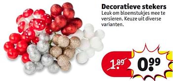 Aanbiedingen Decoratieve stekers - Huismerk - Kruidvat - Geldig van 24/10/2017 tot 05/11/2017 bij Kruidvat