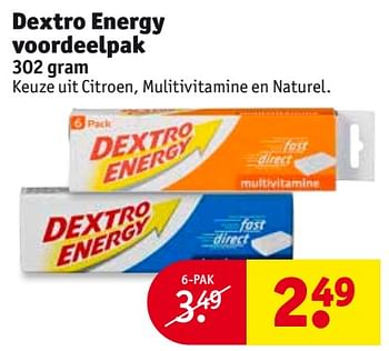Aanbiedingen Dextro energy voordeelpak - Dextro Energy - Geldig van 24/10/2017 tot 05/11/2017 bij Kruidvat