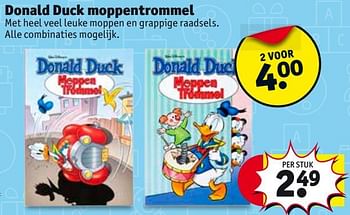 Aanbiedingen Donald duck moppentrommel - Donald Duck - Geldig van 24/10/2017 tot 05/11/2017 bij Kruidvat