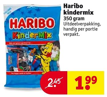 Aanbiedingen Haribo kindermix - Haribo - Geldig van 24/10/2017 tot 05/11/2017 bij Kruidvat