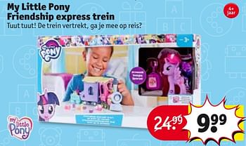 Aanbiedingen My little pony friendship express trein - My Little Pony - Geldig van 24/10/2017 tot 05/11/2017 bij Kruidvat
