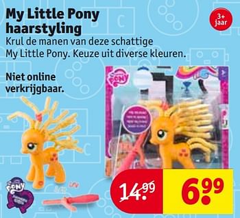 Aanbiedingen My little pony haarstyling - My Little Pony - Geldig van 24/10/2017 tot 05/11/2017 bij Kruidvat