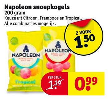 Aanbiedingen Napoleon snoepkogels - Napoleon - Geldig van 24/10/2017 tot 05/11/2017 bij Kruidvat