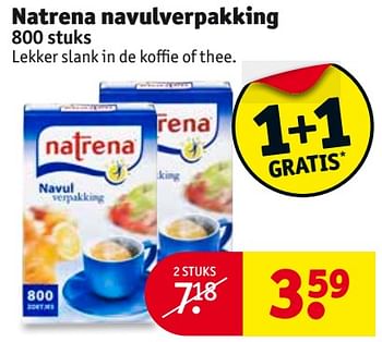 Aanbiedingen Natrena navulverpakking - Natrena - Geldig van 24/10/2017 tot 05/11/2017 bij Kruidvat