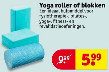 Aanbiedingen Yoga roller of blokken - Huismerk - Kruidvat - Geldig van 24/10/2017 tot 05/11/2017 bij Kruidvat