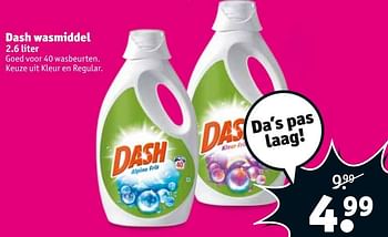 Aanbiedingen Dash wasmiddel - Dash - Geldig van 24/10/2017 tot 05/11/2017 bij Kruidvat