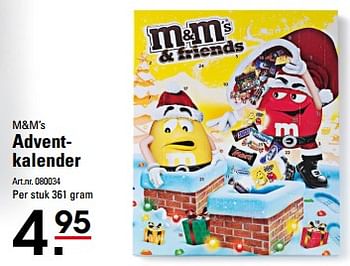 Aanbiedingen M+m`s adventkalender - M&amp;M', s - Geldig van 26/10/2017 tot 13/11/2017 bij Sligro