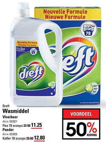 Aanbiedingen Wasmiddel vloeibaar - Dreft - Geldig van 26/10/2017 tot 13/11/2017 bij Sligro