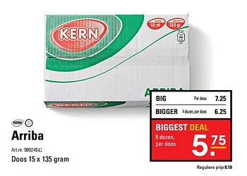 Aanbiedingen Arriba - Kern - Geldig van 26/10/2017 tot 13/11/2017 bij Sligro