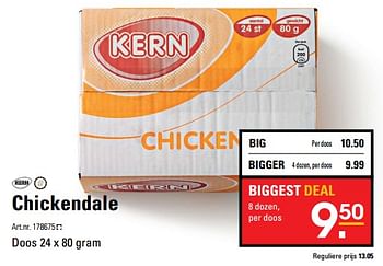 Aanbiedingen Chickendale - Kern - Geldig van 26/10/2017 tot 13/11/2017 bij Sligro