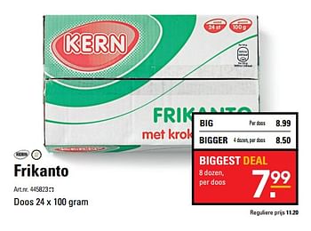 Aanbiedingen Frikanto - Kern - Geldig van 26/10/2017 tot 13/11/2017 bij Sligro