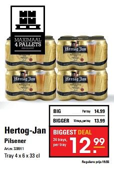 Aanbiedingen Hertog-jan pilsener - Hertog Jan - Geldig van 26/10/2017 tot 13/11/2017 bij Sligro