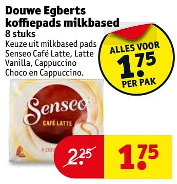 Aanbiedingen Douwe egberts koffiepads milkbased - Douwe Egberts - Geldig van 31/10/2017 tot 05/11/2017 bij Kruidvat