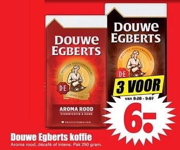 Aanbiedingen Douwe egberts koffie aroma rood, décafé of intens - Douwe Egberts - Geldig van 29/10/2017 tot 04/11/2017 bij Lekker Doen
