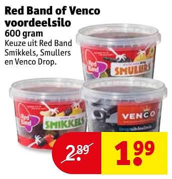 Aanbiedingen Red band of venco voordeelsilo - Huismerk - Kruidvat - Geldig van 31/10/2017 tot 05/11/2017 bij Kruidvat