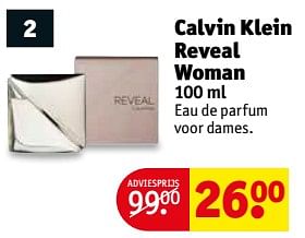 Aanbiedingen Calvin klein reveal woman eau de parfum voor dames - Calvin Klein - Geldig van 31/10/2017 tot 05/11/2017 bij Kruidvat