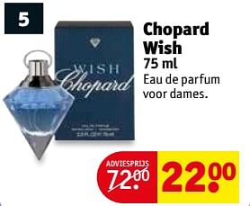 Aanbiedingen Chopard wish eau de parfum voor dames - Chopard - Geldig van 31/10/2017 tot 05/11/2017 bij Kruidvat