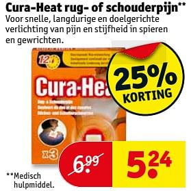 Aanbiedingen Cura-heat rug- of schouderpijn - Cura-Heat - Geldig van 31/10/2017 tot 05/11/2017 bij Kruidvat