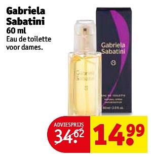 Aanbiedingen Gabriela sabatini eau de toilette voor dames - Gabriela Sabatini - Geldig van 31/10/2017 tot 05/11/2017 bij Kruidvat