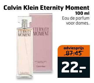 Aanbiedingen Calvin klein eternity moment - Calvin Klein - Geldig van 31/10/2017 tot 12/11/2017 bij Trekpleister