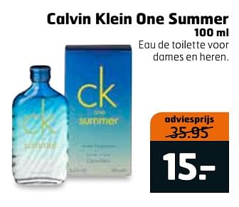 Aanbiedingen Calvin klein one summer - Calvin Klein - Geldig van 31/10/2017 tot 12/11/2017 bij Trekpleister