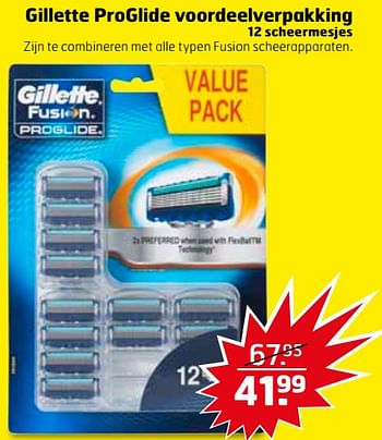 Aanbiedingen Gillette proglide voordeelverpakking - Gillette - Geldig van 31/10/2017 tot 12/11/2017 bij Trekpleister