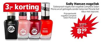 Aanbiedingen Nagellak complete salon manicure - Sally Hansen - Geldig van 31/10/2017 tot 12/11/2017 bij Trekpleister