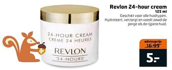 Aanbiedingen Revlon 24-hour cream - Revlon - Geldig van 31/10/2017 tot 12/11/2017 bij Trekpleister