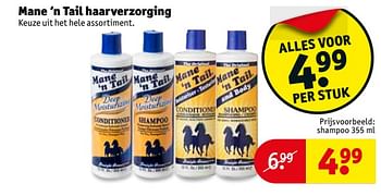 Aanbiedingen Shampoo - Mane', n Tail - Geldig van 31/10/2017 tot 05/11/2017 bij Kruidvat