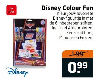 Aanbiedingen Disney colour fun - Disney - Geldig van 31/10/2017 tot 12/11/2017 bij Trekpleister