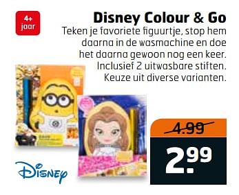 Aanbiedingen Disney colour + go - Disney - Geldig van 31/10/2017 tot 12/11/2017 bij Trekpleister