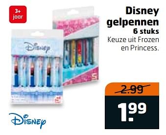 Aanbiedingen Disney gelpennen - Disney - Geldig van 31/10/2017 tot 12/11/2017 bij Trekpleister