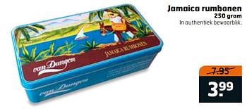 Aanbiedingen Jamaica rumbonen - Van Dungen - Geldig van 31/10/2017 tot 12/11/2017 bij Trekpleister