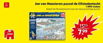 Aanbiedingen Jan van haasteren puzzel de elfstedentocht - Jumbo - Geldig van 31/10/2017 tot 12/11/2017 bij Trekpleister