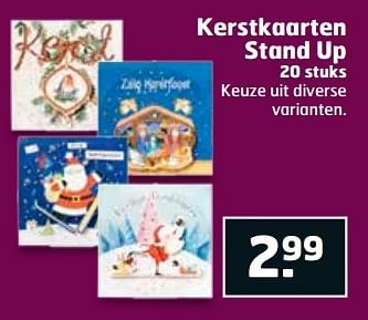 Aanbiedingen Kerstkaarten stand up - Huismerk - Trekpleister - Geldig van 31/10/2017 tot 12/11/2017 bij Trekpleister