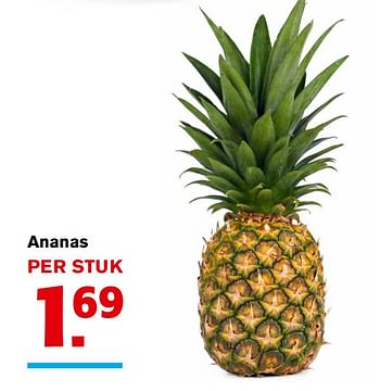Aanbiedingen Ananas - Huismerk - Hoogvliet - Geldig van 01/11/2017 tot 07/11/2017 bij Hoogvliet